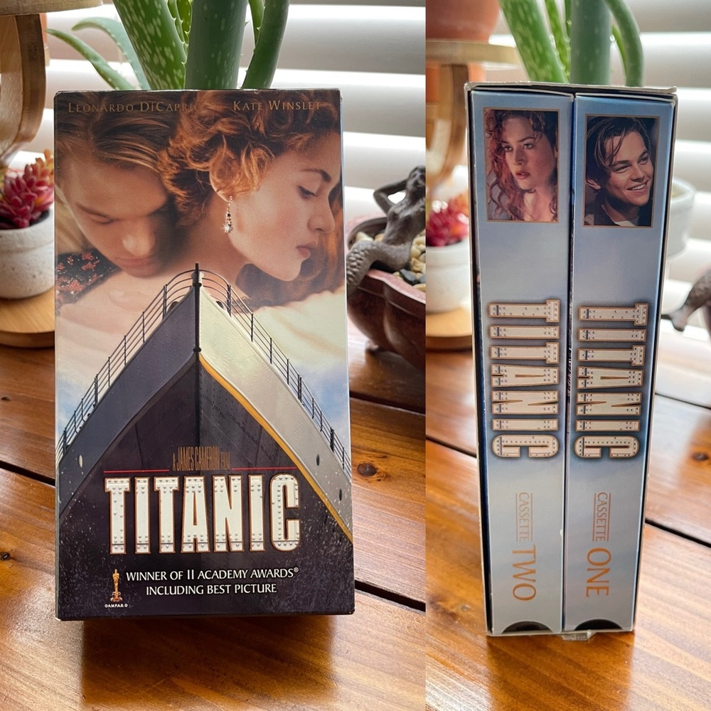 90s Vintage Titanic VHS Movie Double Box Set